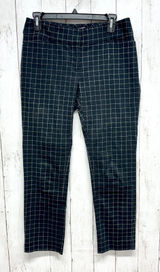 White‎ House Black Market Pants Women 4 Plaid Crop Slim Straight Business Casual Photo 0