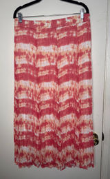 Pink Tye dye maxi skirt Dress Barn sz L whimsy fairy Photo 0