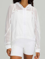 Lululemon Relaxed Fit Mesh Jacket‎ White 8 Photo 0
