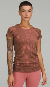Lululemon Swiftly Tech 2.0 Short Sleeve Run Shirt Shadow Bloom Roasted Brown 10 Photo 0