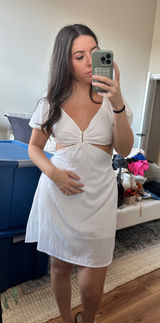 White Mini Dress Shein Photo 0