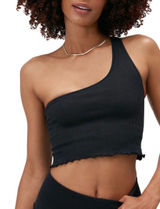 Spiritual Gangster Luna One Shoulder Crop Tank Photo 0