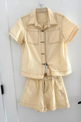 Cream Jean Set Tan Photo 0