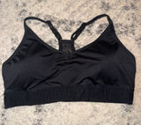 PINK Victoria's Secret Black Seamless Racerback Sports Bralette Photo 0