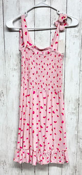 Cabana Crown & Ivy Dress Women Size Small Watermelon Smocked Tie Strap Midi Photo 0