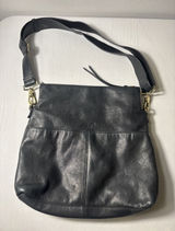 Margot Soft Black Genuine Leather Handbag Crossbody Purse Adjustable Strap Photo 0