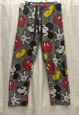 Disney Mickey Mouse Women’s size 8-10 Pajama Bottoms - Red, Yellow, Black Photo 0