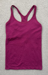 Lululemon Ebb To Street Tank Top Pomegranate Pink Athletic Athleisure Women's 8 Photo 0