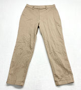 Uniqlo Slim Fit Chino Pants Womens Size S Tan Khaki Stretch Cotton‎ Photo 0