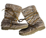 Lower East Side Wonens 11-12 Fuzzy‎ Faux Fur Winter Boots Lace Up Moccasin Style Photo 0