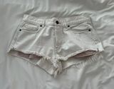 We The Free Womens White Denim Shorts Photo 0