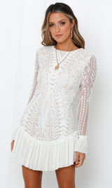 Hello Molly Spend All Your Time Waiting Dress White Photo 0