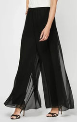 90s Vintage Alex Evenings Chiffon Layered Wide Leg Evening Pants sz XL Photo 0
