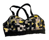 Brooks Uprise Crossback Sports Bra Print is Overcast Deco Size M 34AB-36A Photo 0