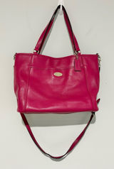 Coach Crossgrain Leather convertible Pocket Tote F34497 Cranberry Photo 0