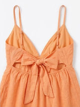 Princess Polly Orange Tie-Back Mini Dress Photo 0