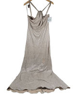 Dessy Collection Soho Metallic Flared Gown Rose Gold Size 10 R Style 3064‎ Photo 0