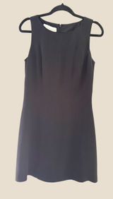 Hugo Buscati Collection Womens Black‎ 100% Silk Sleeveless Sheath Dress Size 10 Photo 0
