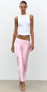 ZARA Satin Midi Skirt Photo 0