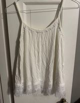 POL Ivory Lace Fringe Cami Photo 0