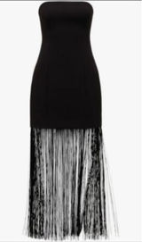 Black fringe formal dress Photo 0