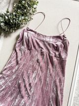 Wild Fable Pink Crushed Velvet Slip Dress Spaghetti Strap Size Small Photo 0