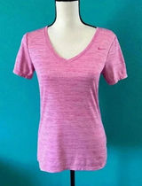 The Nike tee dri-fit pink athletic cut tee shirt in size small Photo 0