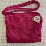 The Sak Crochet Crossbody Bag Magenta/Hot Pink Photo 0