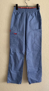 Dickies Scrub Pants XXS Blue Elastic Waist Cargo Pocket Medical Workwear 86106 Photo 0