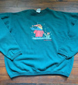 Vintage Disney Store Winnie the Pooh “Bundle O’ Joy” Crewneck Sweatshirt Green Photo 0