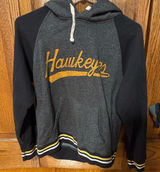American Eagle COPY - Hawkeyes Men's Black and Gray Hoodie Photo 0