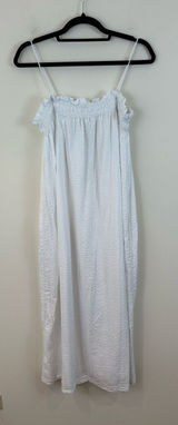 H&M White Cotton Sleeveless with Smocked Bodice Size Small Photo 0