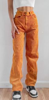 BDG Urban Outfitters Orange Corduroy High-Rise Pants Photo 0