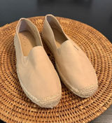 Soul‎ Naturalizer Womens Beige Leather Espadrille Slip On Flats Shoes Photo 0