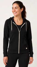 Vuori Halo Performance Full Zip Hoodie Jacket Sz M Black Soft Lounge Photo 0