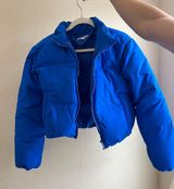 Shop  Blue Puffer Jacket Photo 0