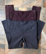 New Balance Dry Leggings Bundle Women's Size Medium Black and Maroon Photo 0