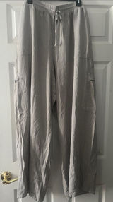 wild fable Wide-Leg Drawstring Cargo Pants - Light Taupe Photo 0