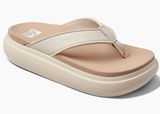 REEF Cushion Bondi Platform Flip Flops Women’s 7 Vintage Oasis Tan Cream Sandals Photo 0