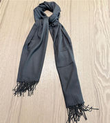 Black Fringe Scarf Wrap Shawl Photo 0
