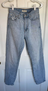 Madewell The Perfect Vintage Jean 24 Light Wash High Rise Straight‎ 100% Cotton Photo 0
