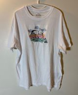 Disney Winnie the Pooh Eeyore‎ Embroidered White T-Shirt XL Photo 0