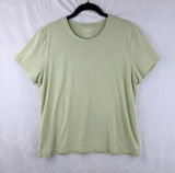 LL Bean T Shirt Women XL Green Short Sleeve Cotton Minimalist Gorpcore‎ Photo 0
