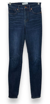 Madewell Womens Skinny Straight 9" High Rise Dark‎ Wash Denim Blue Jeans 25T Photo 0