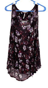 Free People size Small‎ tank top open back sleeveless top shirt blouse floral Photo 0