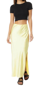 Madewell Satin Maxi Slip Skirt Photo 0