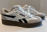 Reebok Womens White & Black Low-Top Sneakers with Brown Sole Photo 0