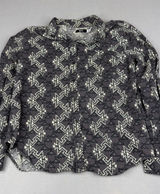BDG Urban Outfitters Aztec Western Flannel Shirt Gray Cotton Women M Photo 0