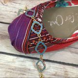 Occasionally Made Moroccan Quatrefoil Teal Goldtone Bracelet NEW NWT‎ Photo 0