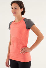 Lululemon Run: Swiftly Tech Short Sleeve Love Red Deep Coal W3033S size 10 Photo 0